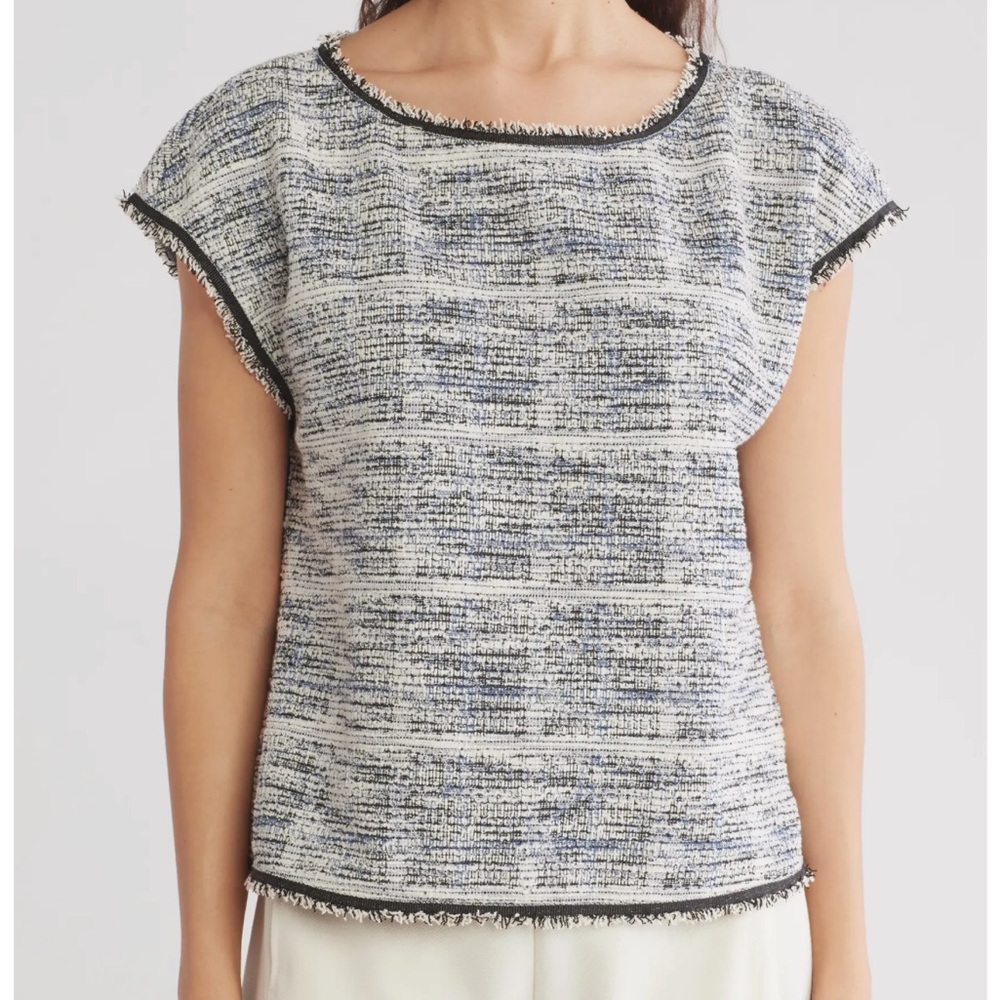 Max Studio women’s tweed shell top- Size Large (12-14)